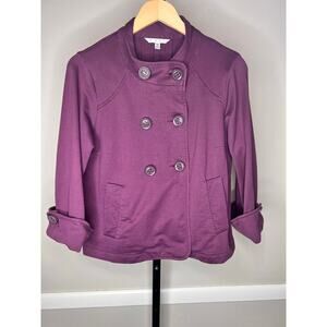 CAbi Double Breasted Jacket Blazer Size M 100% Cotton